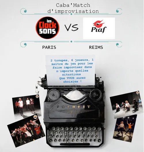 Affiche de Rencontre d'impro Les Clacksons vs Les PIAF