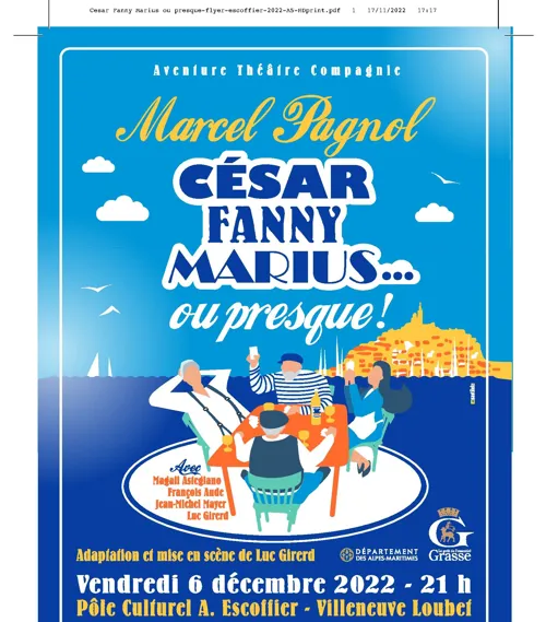Affiche de César, Fanny, Marius... ou presque !