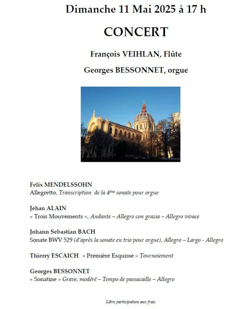 Affiche de Flûte et orgue à St-Augustin