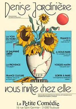 Affiche de Denise jardinière vous invite chez elle