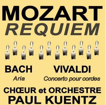 Affiche de Mozart: requiem choeur et orchestre Paul Kuentz | Plougastel