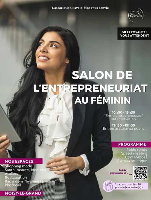 Affiche de Salon de l'entrepreneuriat au féminin