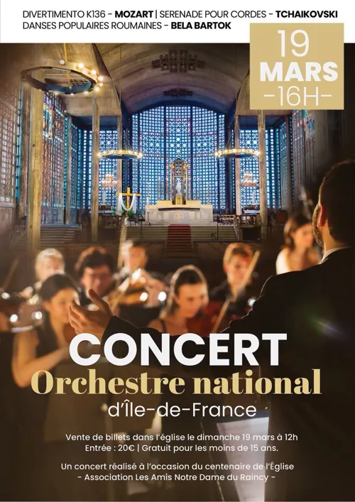 Affiche de Concert de l'Orchestre national d'île de France