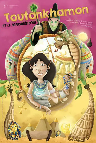 Affiche de Toutankhamon et le scarabée d'or