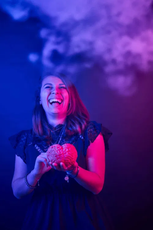 Affiche de Sophie Belvisi dans Alzhei'mère + débat autour du spectacle
