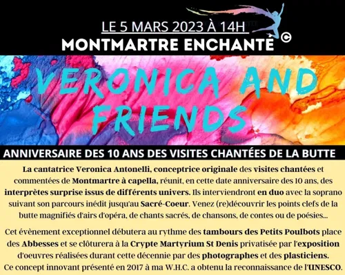 Affiche de Visite guidée : Montmartre Enchanté, Veronica and friends | Veronica Antonelli