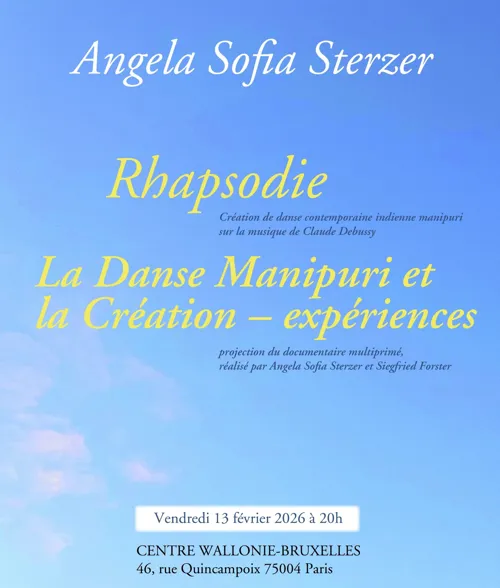 Affiche de Rhapsodie et La danse Manipuri et la création – expériences