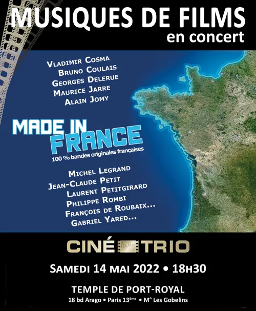 Affiche de Ciné-Trio - Made In France (100 % Compositeurs français)