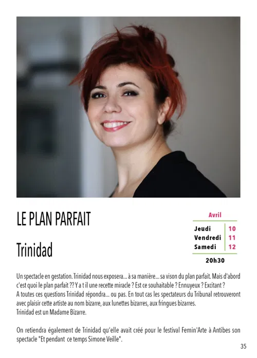 Affiche de Trinidad dans Le plan parfait