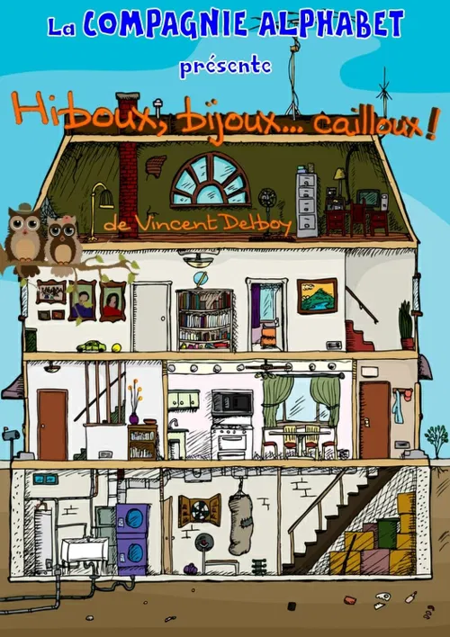 Affiche de Hiboux, bijoux... cailloux !