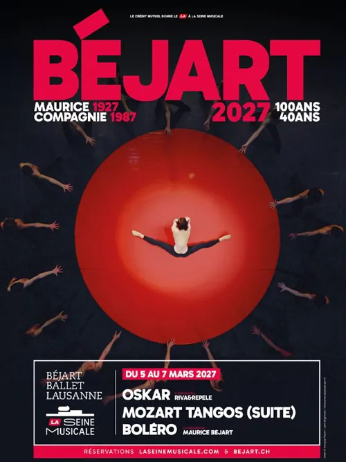 Affiche de Béjart Ballet Lausanne : Hommage à Maurice Béjart