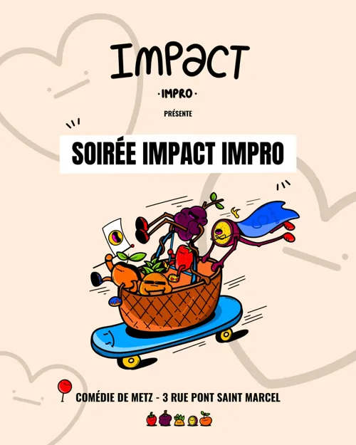 Affiche de Les soirées impact-impro