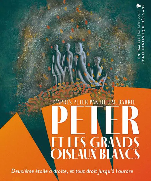 Affiche de Peter et les grands oiseaux blancs, d'après Peter Pan de J.M. Barrie