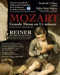 Grande Messe en Ut mineur de Mozart, Cantate Charles de Gaulle de Reiner - 