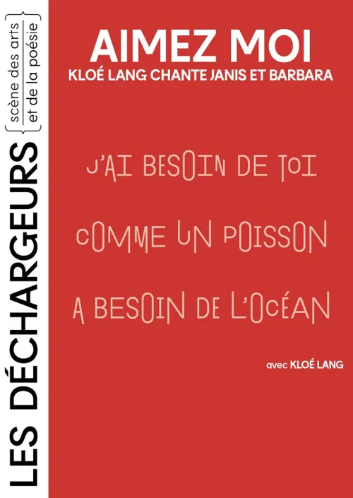 Affiche de Aimez moi - Kloé Lang chante Janis et Barbara