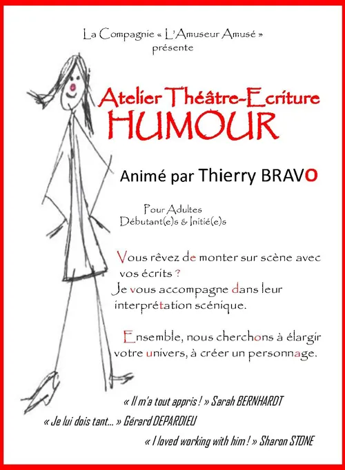 Affiche de L'Atelier théâtre-écriture Humour