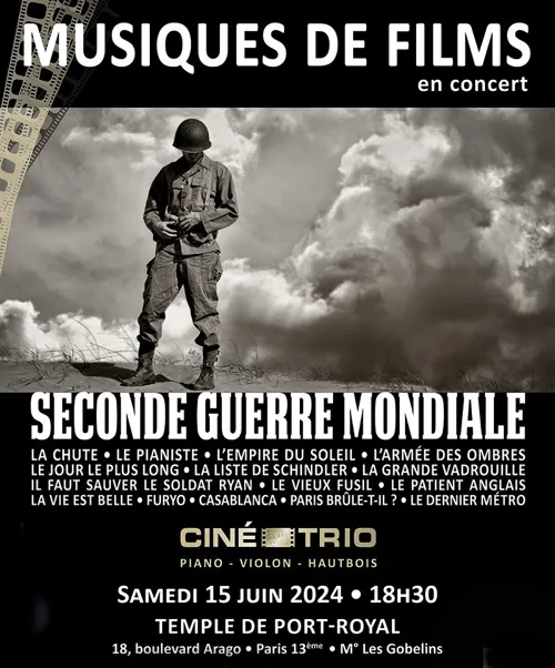 Affiche de Ciné-Trio (Musiques de films) n°62 : Seconde Guerre mondiale
