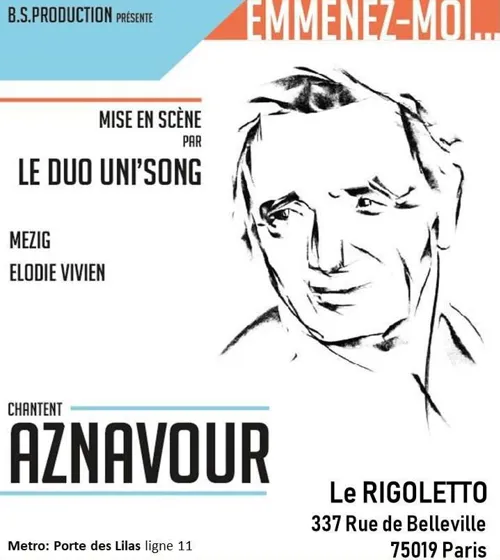 Affiche de Duo Uni Song : Hommage à Charles Aznavour
