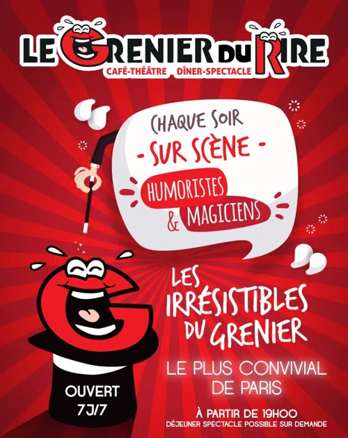 Affiche de Le Grenier du Rire Dîner-spectacle