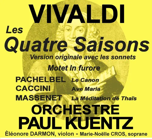 Affiche de Vivaldi les quatre saisons orchestre Paul kuentz