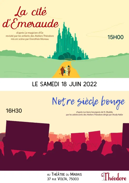Affiche de La cité d'Emeraude et Notre siècle bouge