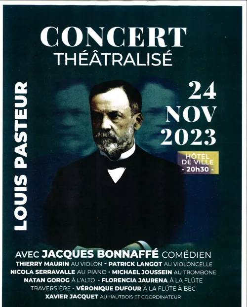 Affiche de Concert theatralisé Louis Pasteur