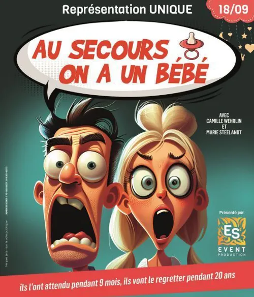 Affiche de Au secours, on a un bébé !
