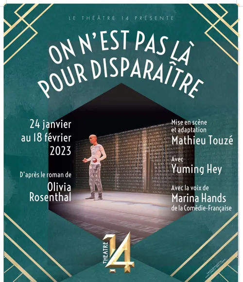 Affiche de On n'est pas là pour disparaître