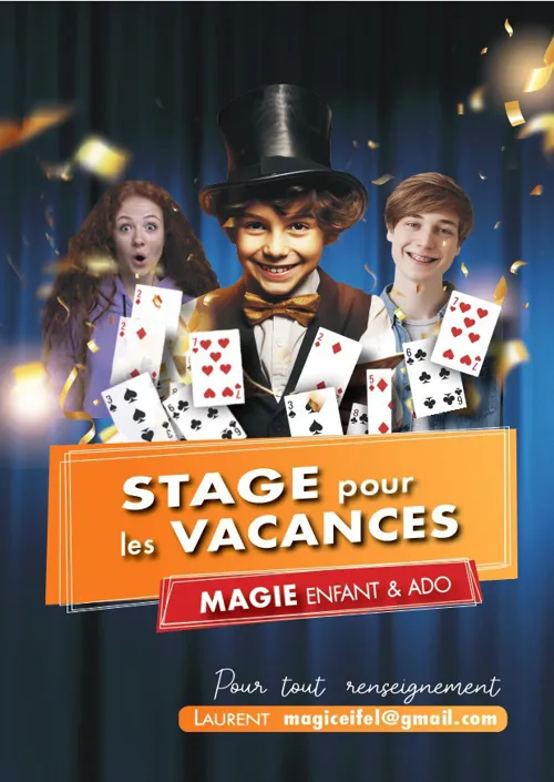 Affiche de Stage de magie enfants