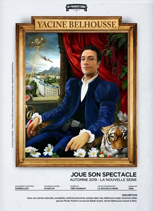 Affiche de Yacine Belhousse dans Yacine Belhousse joue son spectacle