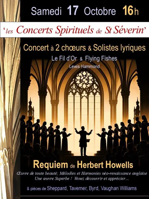 Affiche de Concert à 2 choeurs et solistes lyriques
