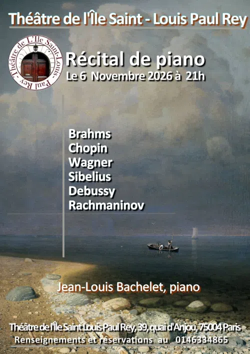 Affiche de Jean-Louis Bachelet : Récital de piano