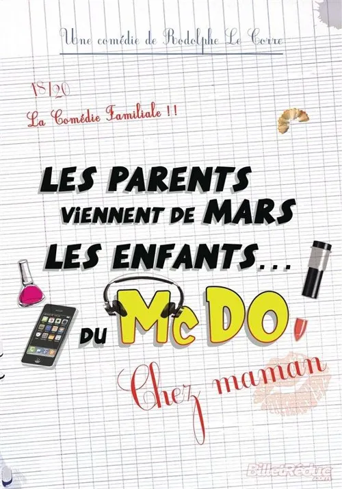 Affiche de Les parents viennent de mars, les enfants du mcdo ! chez Maman