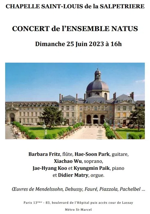 Affiche de Concert de l'Ensemble Natus