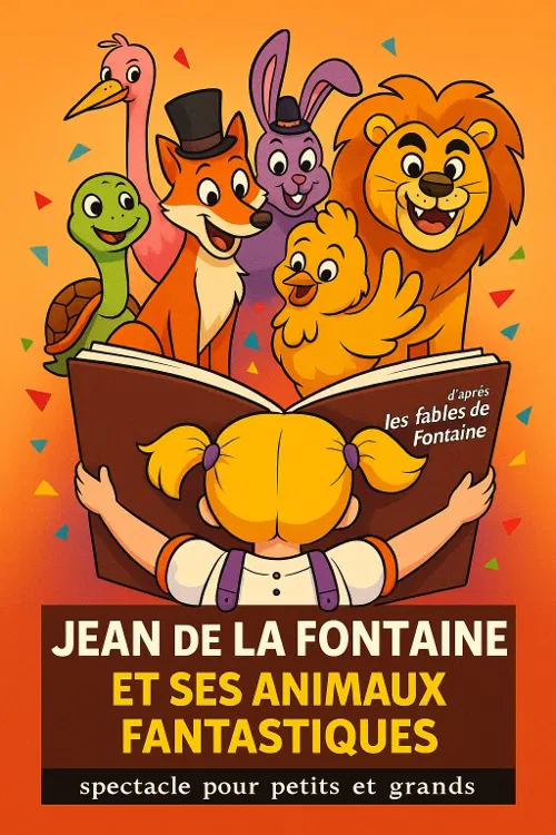 Affiche de Jean de la Fontaine et ses animaux fantastiques