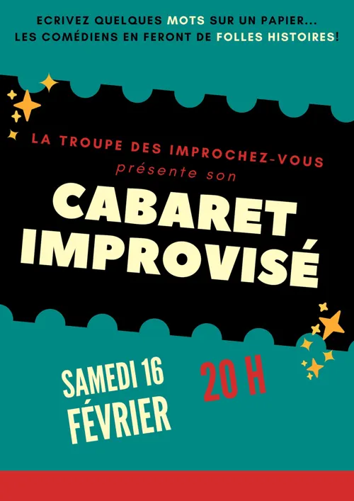 Affiche de Cabaret d'improvisation théâtrale