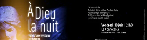 Affiche de À Dieu la nuit