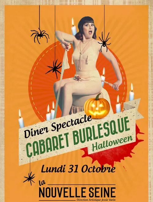 Affiche de Cabaret Burlesque Halloween