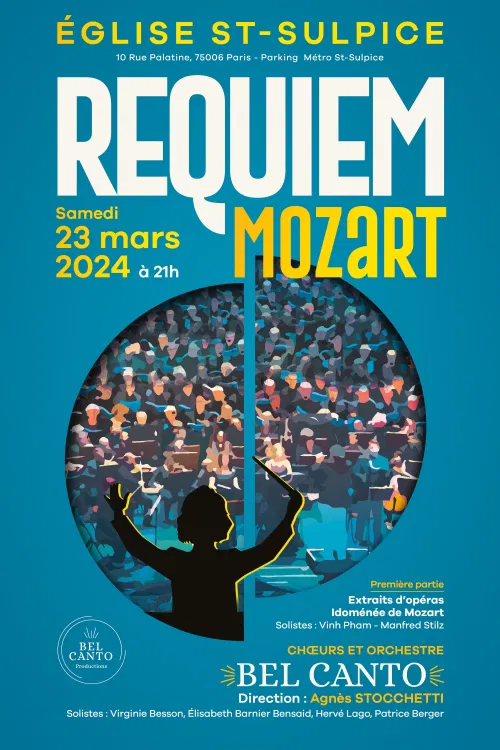 Affiche de Grand concert requiem de Mozart : Idomenee
