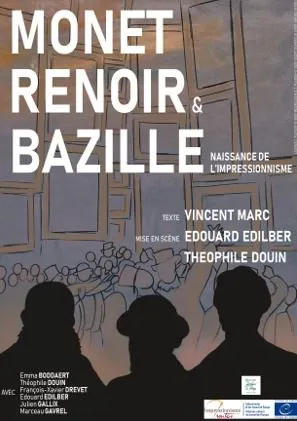 Affiche de Monet, Renoir et Bazille