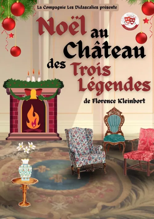 Affiche de Noël au château des trois légendes