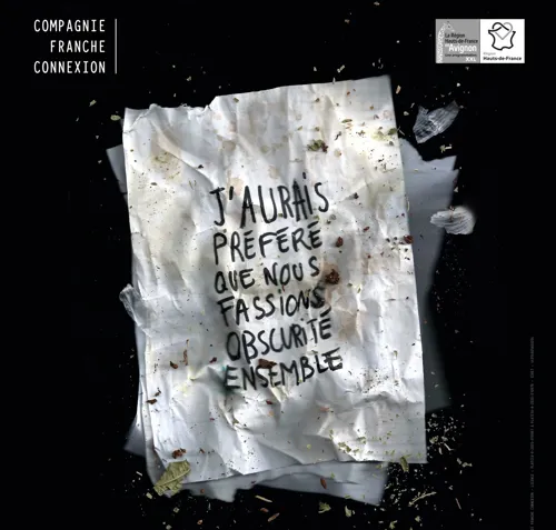 Affiche de J'aurais préféré que nous fassions obscurité ensemble