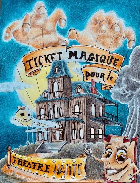 Affiche de Ticket magique pour le théâtre hanté