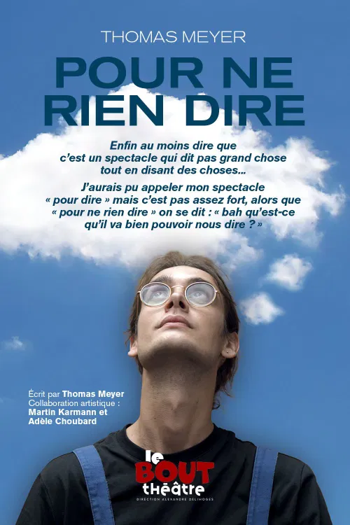 Affiche de Thomas Meyer dans Pour ne rien dire