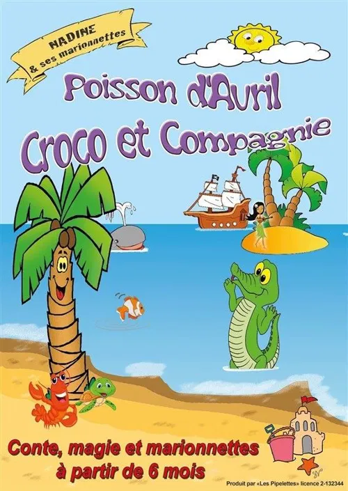 Affiche de Poisson d'avril, croco et compagnie