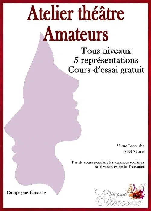 Affiche de Atelier théâtre amateur