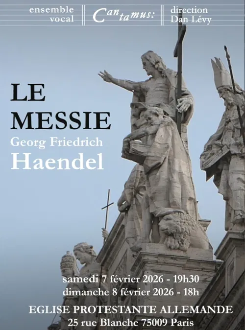 Affiche de Le Messie, Haendel - ensemble vocal Cantamus