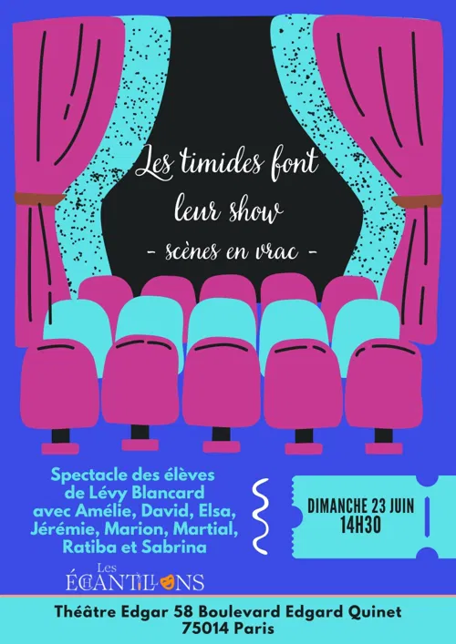 Affiche de Spectacle de fin d'année : scènes en vrac