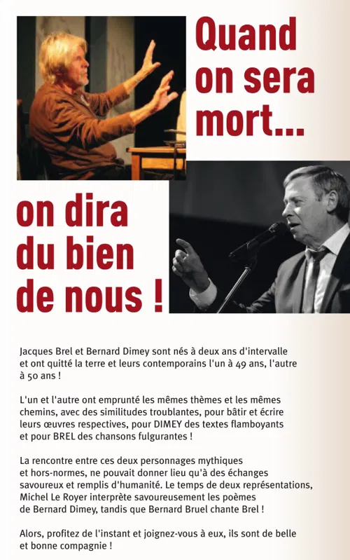 Affiche de Quand on sera mort on dira du bien de nous