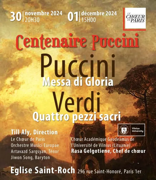 Affiche de Puccini : Messa di Gloria / Verdi : Quattro pezzi sacri